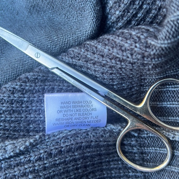 NWOT Soft Warm 100% Marino Wool Grandpa-core zip up cardigan oversized M - Picture 11 of 12